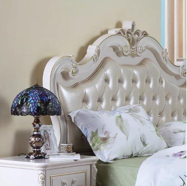 古風★美品 ヴィンテージ ステンドランプ ステンドグラス アンティーク 花柄 レトロな雰囲気が 照明 ティファニー技法_画像5