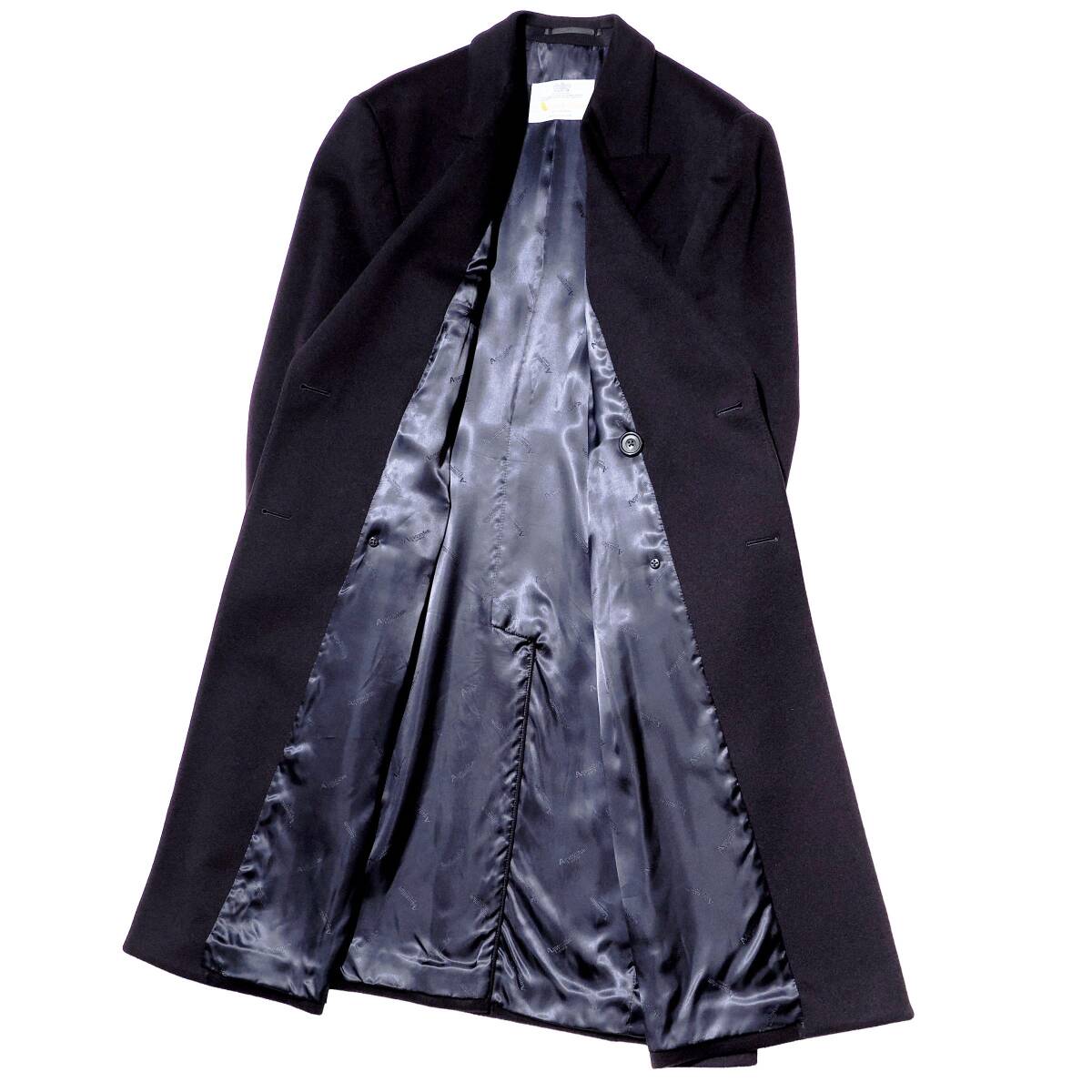 幻のデッドストック◎MADE IN ENGLAND 英国製 ピュアカシミヤ「Aquascutum/アクアスキュータム」カシミヤ100％ チェスターコート 40SHT XL_画像6