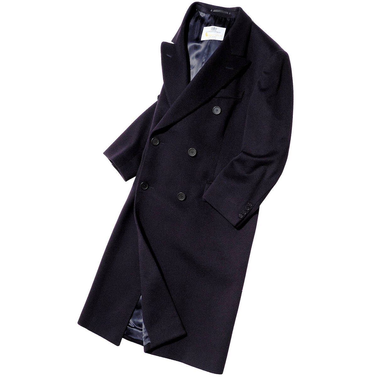 幻のデッドストック◎MADE IN ENGLAND 英国製 ピュアカシミヤ「Aquascutum/アクアスキュータム」カシミヤ100％ チェスターコート 40SHT XL_画像5