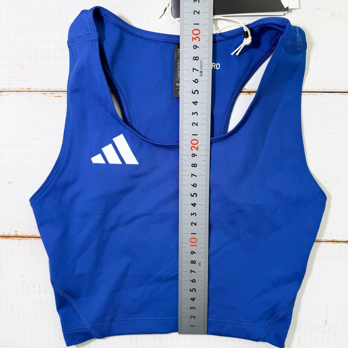 【即決】adidas Adizero アディダス 女子 陸上 クロップトップ レーシングブルマ Royal 海外2XSサイズ_画像5