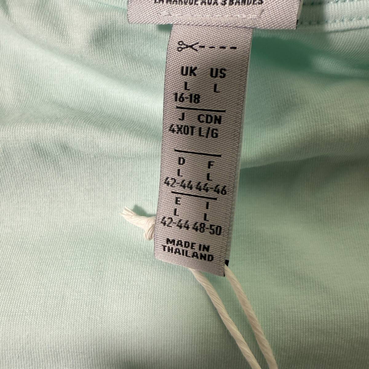 【即決】adidas アディダス ボディスーツ レオタード ブルマ スポーティ コットン Light Blue 海外L_画像7