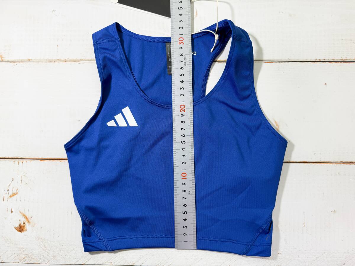 【即決】adidas Adizero アディダス 女子 陸上 クロップトップ レーシングブルマ Royal 海外XSサイズ_画像5