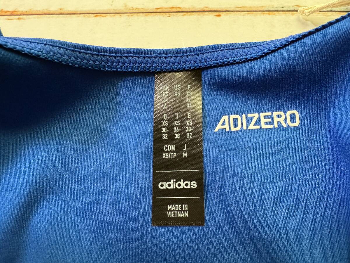 【即決】adidas Adizero アディダス 女子 陸上 クロップトップ レーシングブルマ Royal 海外XSサイズ_画像8
