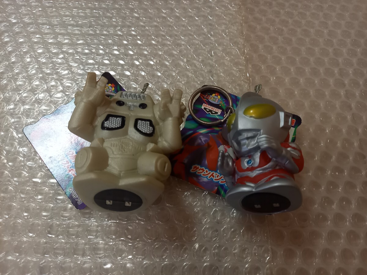 年代物マスコットSDウルトラマン倶楽部サウンドソフトキーホルダーコレクションフィギュアセットプライズHGウルトラマン食玩ガシャポン景品_画像1