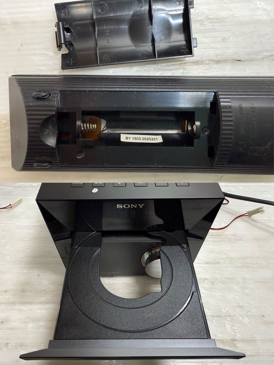 SONY ソニー ホームオーディオシステム CMT-SBT40 リモコン付き CD再生確認済み その他は、動作未確認になります 中古現状品_画像7