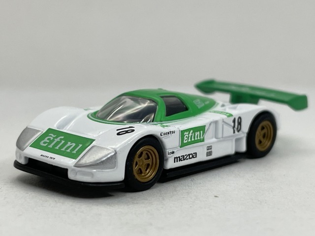 ■★サークルＫサンクス　MAZDA（マツダ） ミニカーコレクション　787B（1/100）（白/緑/KYOSHO）_画像1