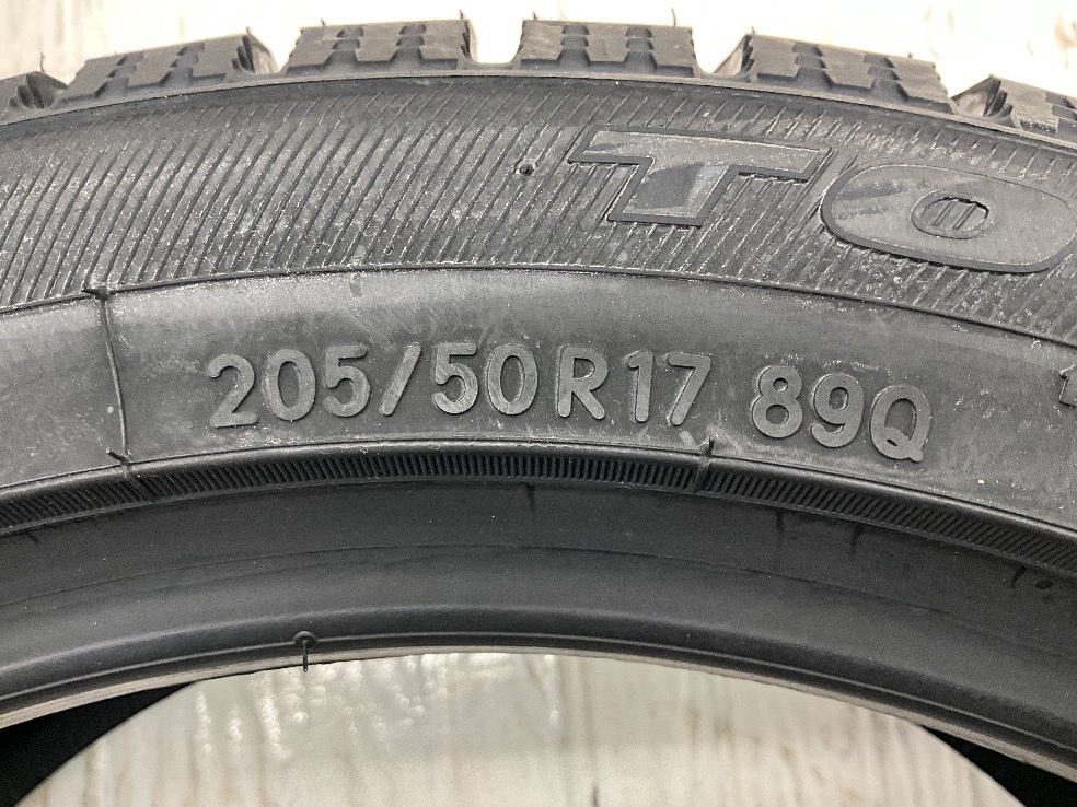 新品タイヤ 処分特価 4本セット 205/50R17 89Q トーヨー OBSERVE GARIT GIZ 冬 スタッドレス 205/50/17 b13905_画像7