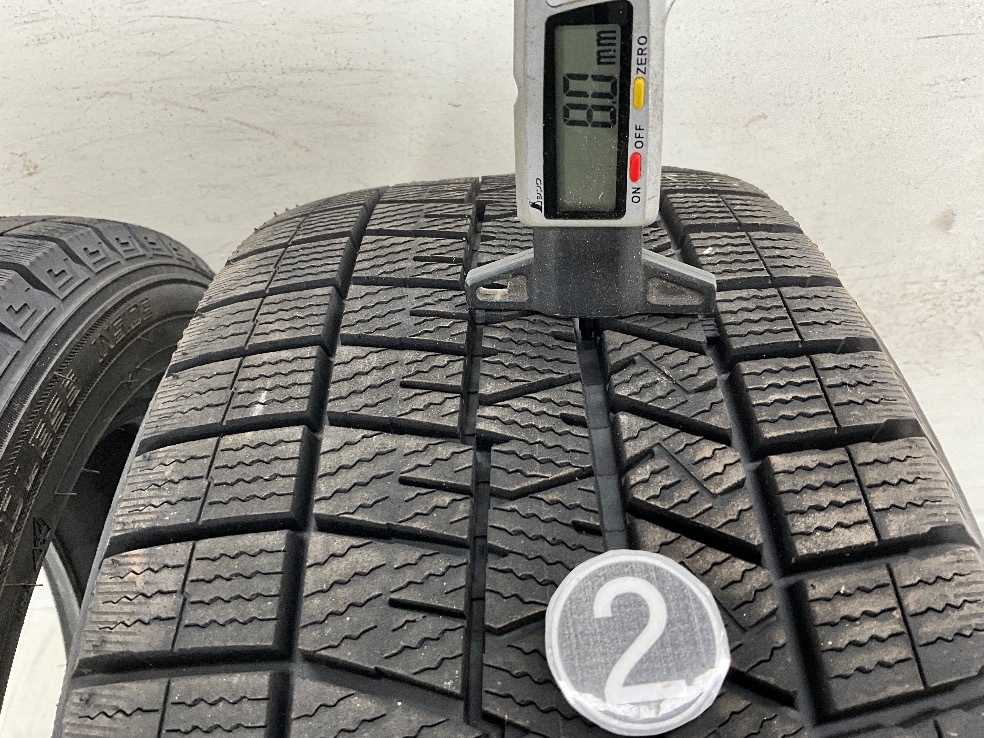 中古タイヤ 2本セット 195/50R16 84Q ダンロップ WINTERMAXX WM03 冬 スタッドレス 195/50/16 スプラッシュ/WiLL Vi b14249_画像5