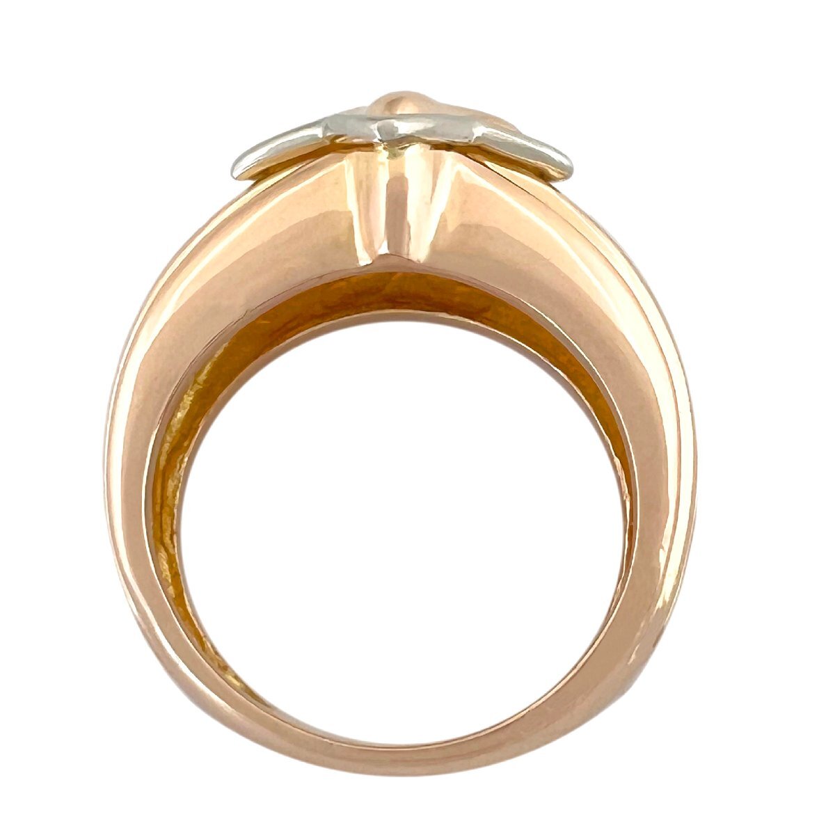 UNOAERRE ウノアエレ リング スター 星 K18 PG WG コンビ 8.5号 指輪_画像6