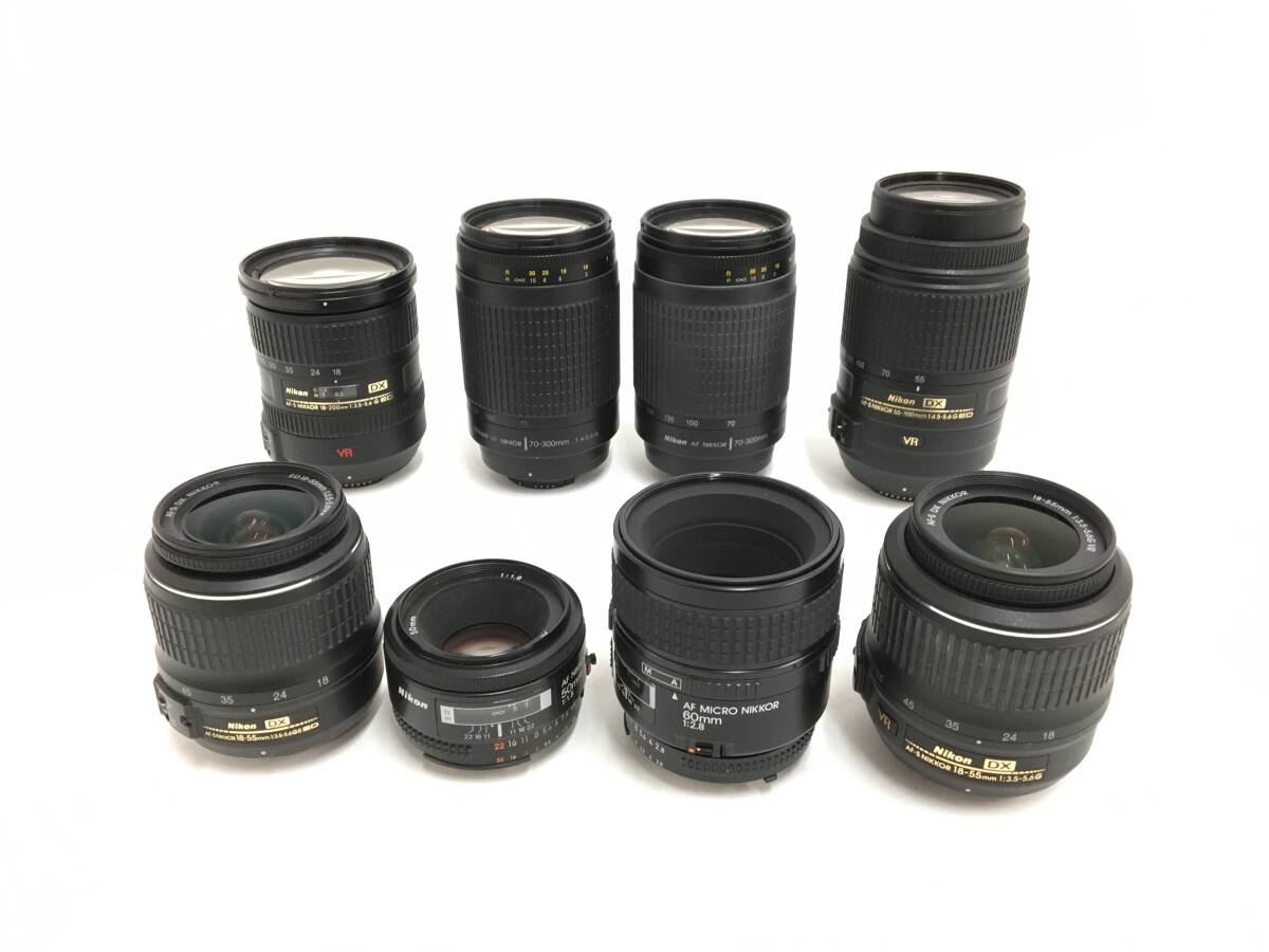 ☆ Nikon デジタル一眼カメラ まとめ ☆ D3200 + D40X + D50 ×2 + D70S + MICRO NIKKOR 60mm 1:2.8 + 50mm 1:1.8 他 レンズ6本 ニコン_画像8