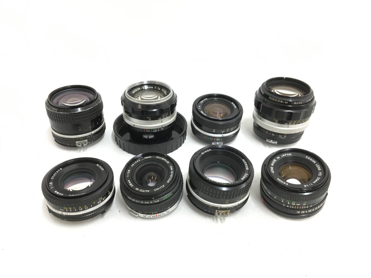 ☆ Nikon フィルム一眼カメラ まとめ ☆ F2 + FE + EM ×2 + Nikomat FTN + NIKKOR 20mm 1:4 + H 1:1.8 f=85mm 他 1台 レンズ6本 ニコン_画像8