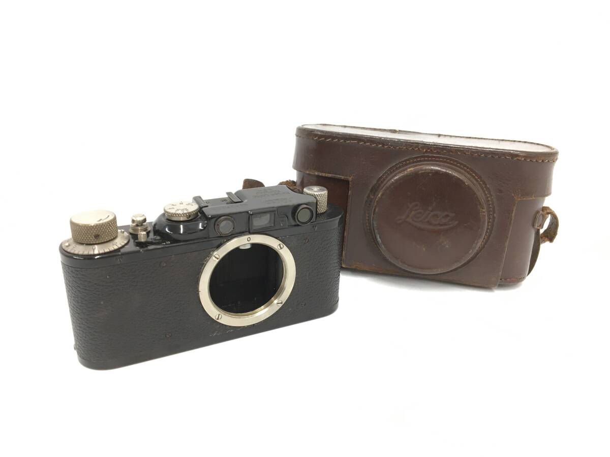 ★ Leica II ? ブラック ★ レンジファインダーカメラ 革ケース ライカ_画像1