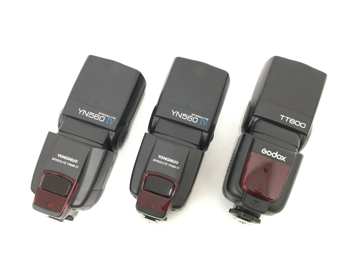 ☆ ストロボ まとめ ☆ Godox TT600 + YONGNUO YN560 IV ×2 カメラフラッシュ スピードライト ソフトケース ゴドックス ヨンヌオ_画像2