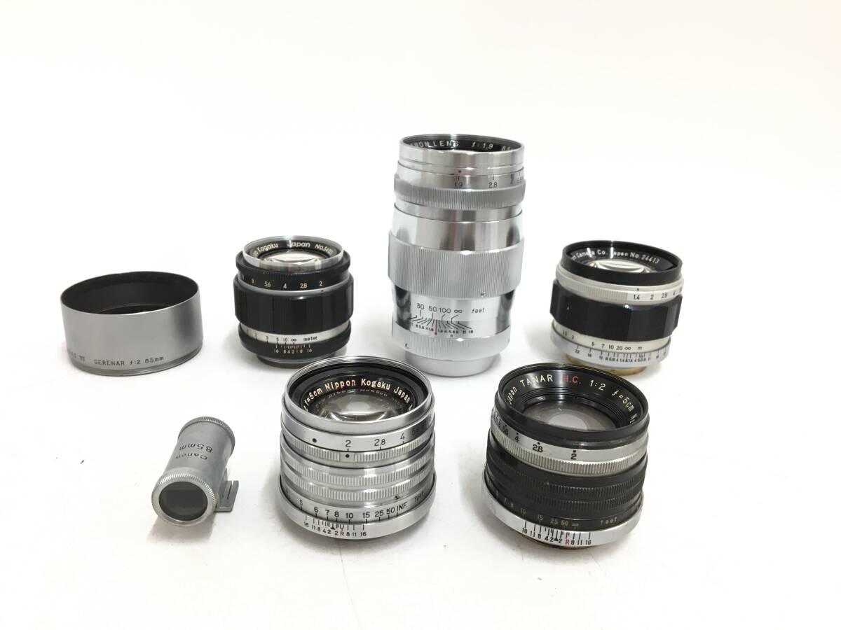 ☆ レンジファインダーカメラ まとめ ☆ Tanack TYPE IV-S + Canon P + MODEL 7 + f:1.9 85mm 他 2台 レンズ4本 タナック キャノン_画像8