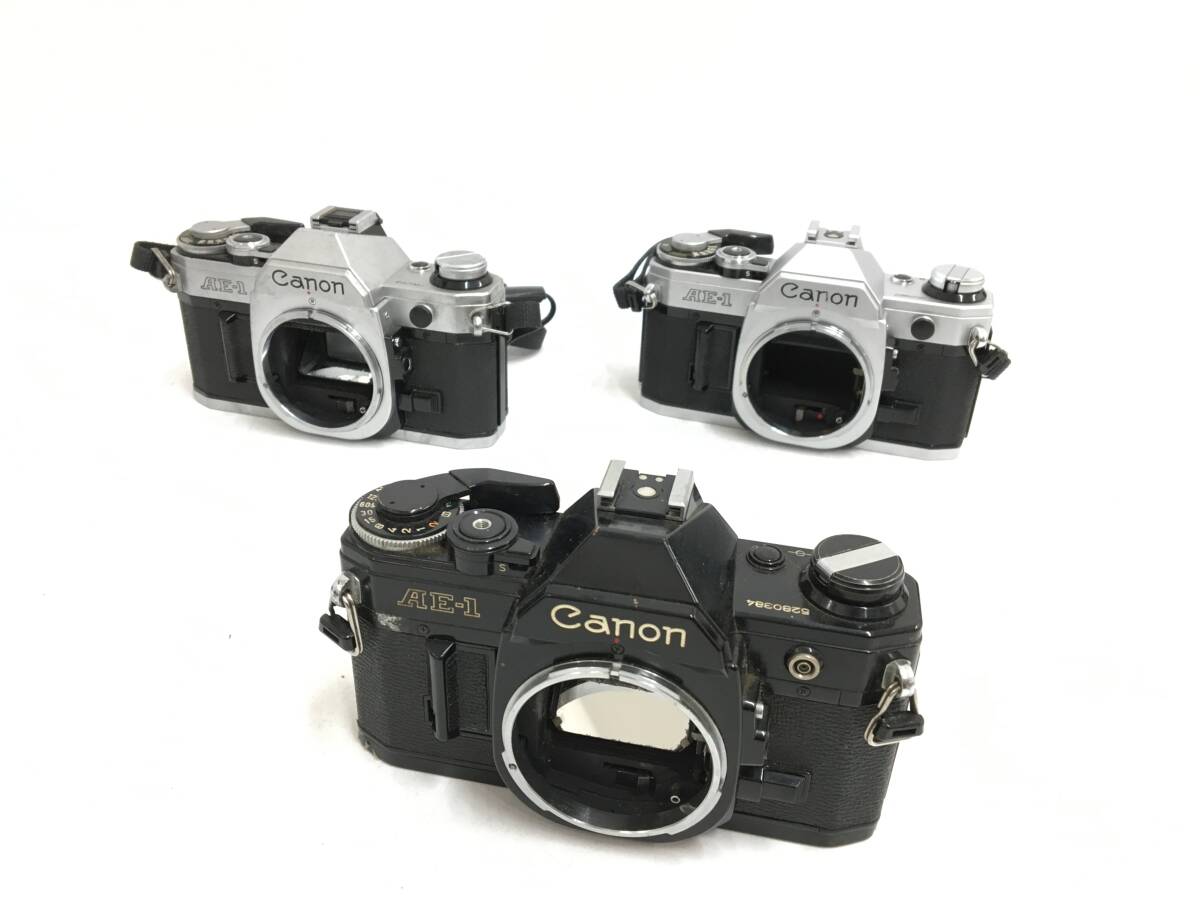 ☆ Canon フィルム一眼カメラ まとめ ☆ A-1 + AE-1 ×3 + PROGRAM ×2 + FD 300mm 1:4 + 50mm 1:1.4 S.S.C. ×3 他 レンズ8本 キャノン_画像2