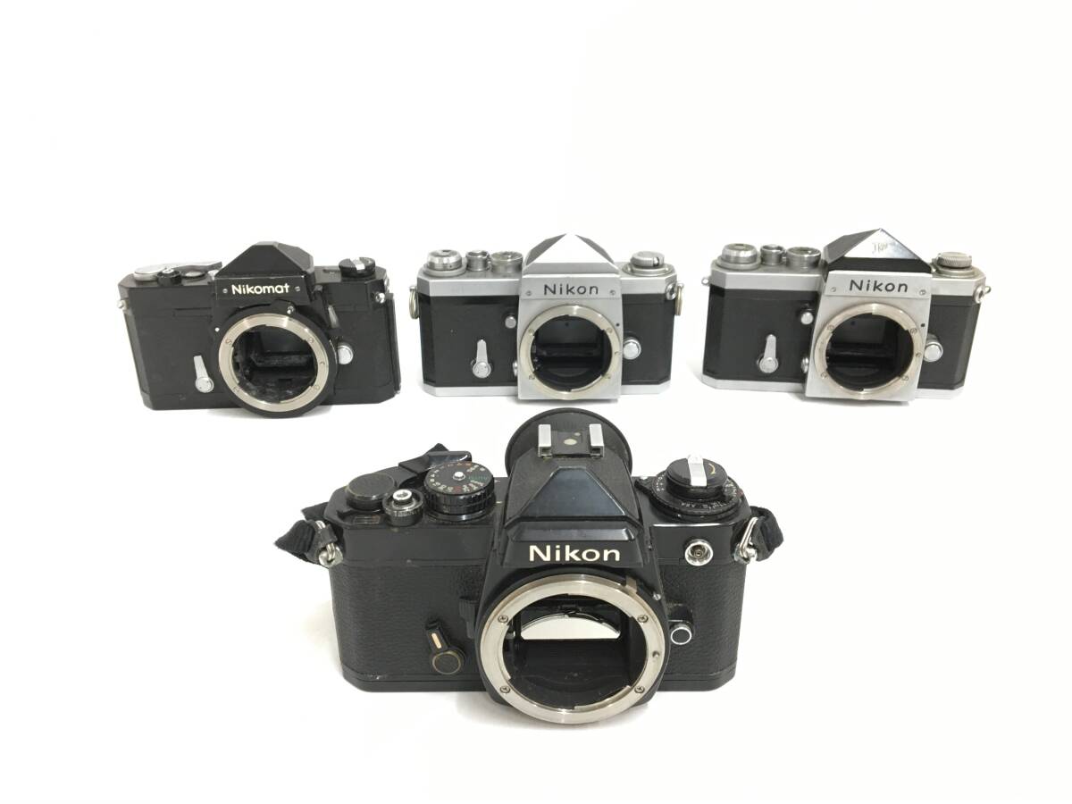 ☆ Nikon フィルム一眼カメラ まとめ 2 ☆ F ×2 + FE + Nikomat FTN + P Auto 1:2.5 f=10.5cm + O.C 1:2 f=35mm 他 レンズ4本 ニコン_画像2