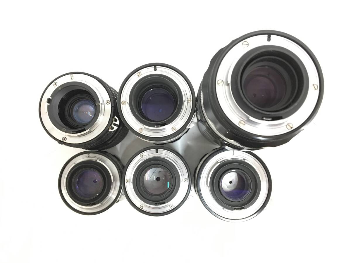 ☆ Nikon フィルム一眼カメラ まとめ 2 ☆ F ×2 + FE + Nikomat FTN + P Auto 1:2.5 f=10.5cm + O.C 1:2 f=35mm 他 レンズ4本 ニコン_画像10