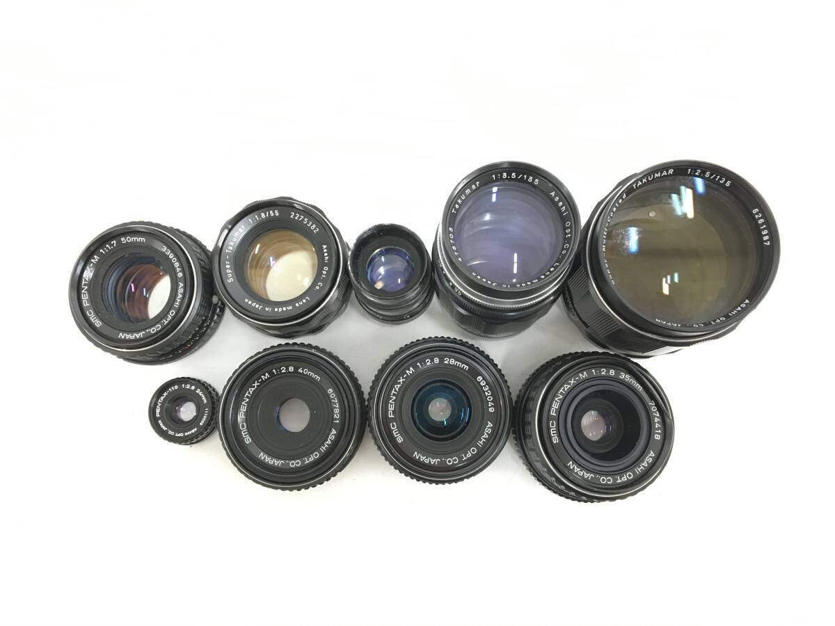☆ フィルムカメラ まとめ ☆ PENTAX ME + SP + auto 110 + 1:2.8 35mm + 1:2.8 28mm + 1:2.8 40mm 他 1台 レンズ6本 ペンタックス 他_画像9