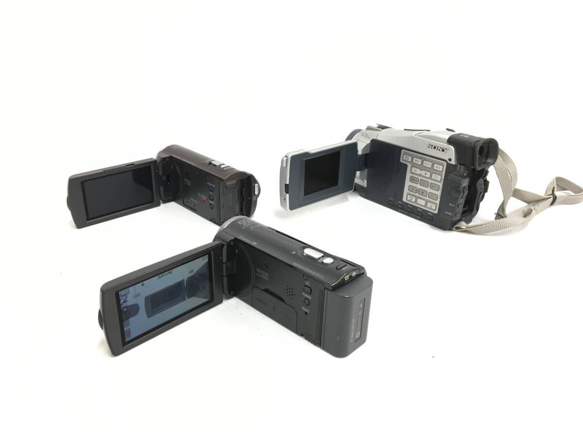 ☆ ビデオカメラ まとめ ☆ SONY HDR-CX270V + PJ390 + DCR-TRV18 + JVC GZ-HM99 + E239 他 1台 ソニー ケンウッド シャープ_画像3