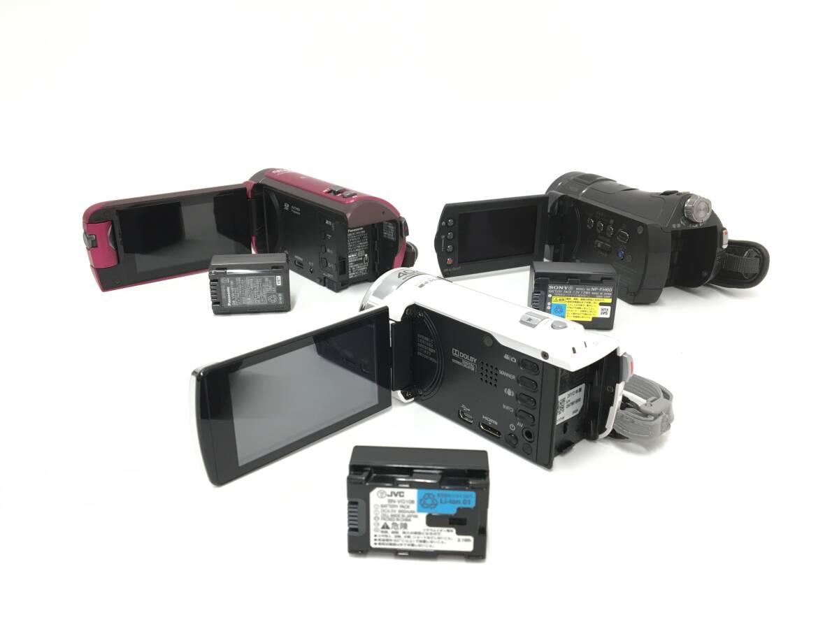 ☆ ビデオカメラ まとめ ☆ Panasonic HC-W570M + SONY HDR-CX7 + JVC GZ-E117 他 8台 パナソニック ソニー ケンウッド_画像3