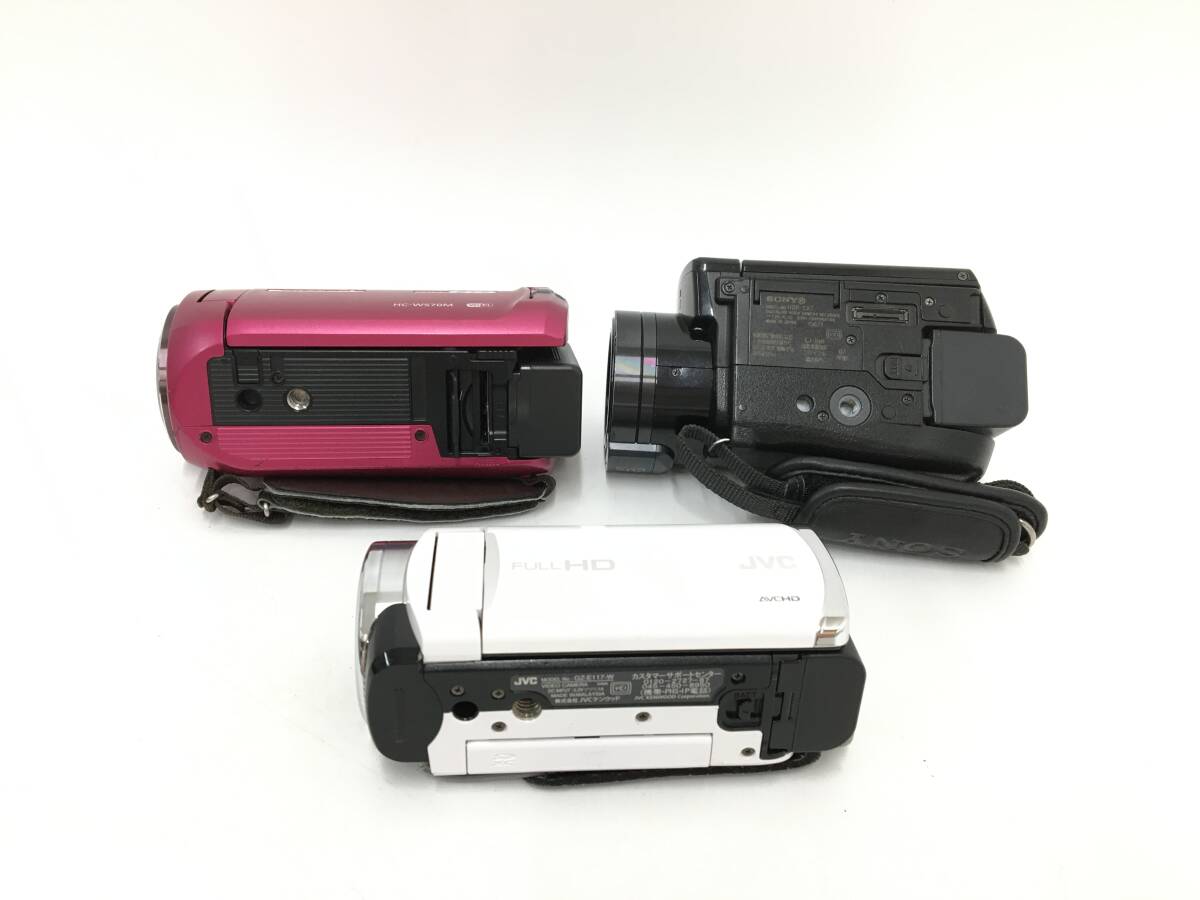 ☆ ビデオカメラ まとめ ☆ Panasonic HC-W570M + SONY HDR-CX7 + JVC GZ-E117 他 8台 パナソニック ソニー ケンウッド_画像4