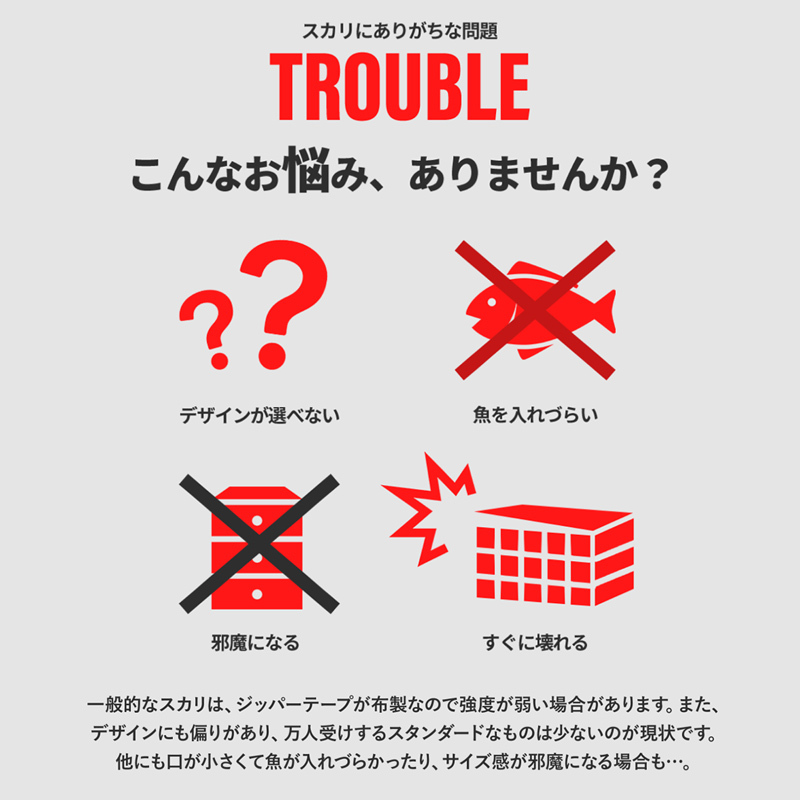 CHONMAGE FISHING フローティングスカリ 65cm 折り畳み 活かし網_画像2