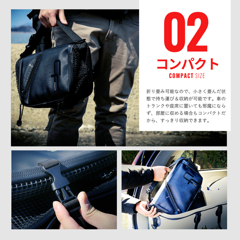 CHONMAGE FISHING フローティングスカリ 65cm 折り畳み 活かし網_画像5