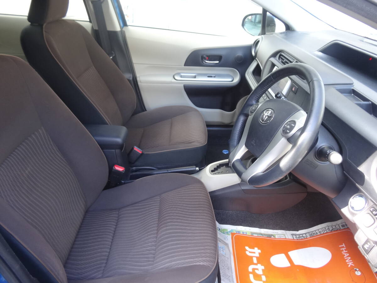 ◆機関走行良好【全国販売〇/全国陸送〇/低走5.3万】アクア 上級「G」スマートキー/Pスタート/革ハンドル/ステリモ/純正ナビ/Bカメ/BT接続_画像6