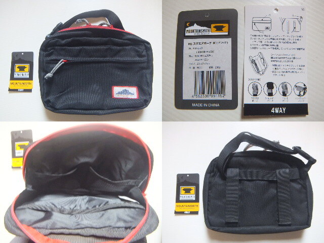  ремонт иметь #4WAY specification #MOUNTAINSMITH mountain Smith квадратное сумка M# чёрный 