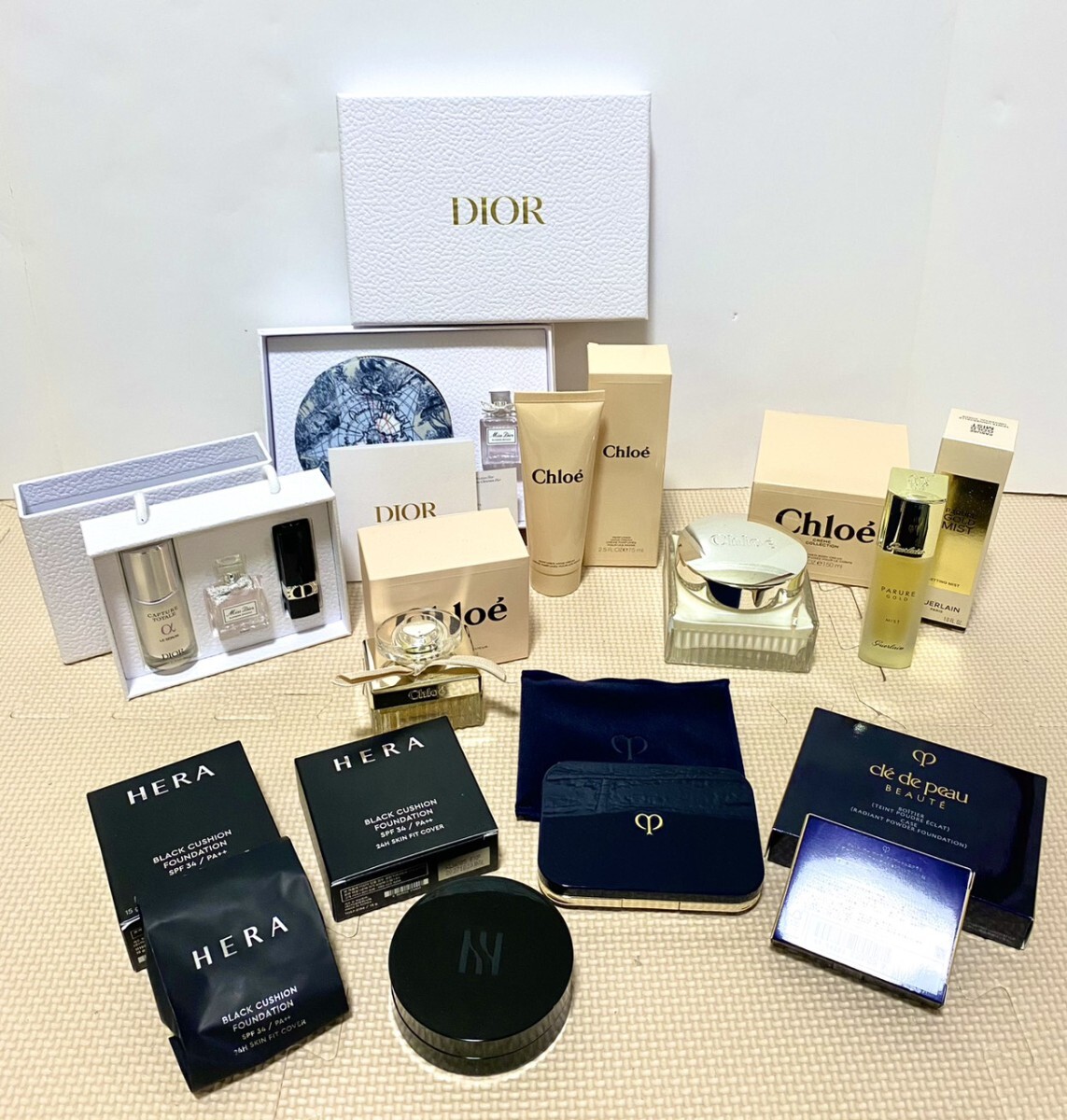 未使用 多数 ディオール クロエ ゲラン デパコス コスメ 化粧品 香水 ファンデ ノベルティ まとめて まとめ売り 大量 いろいろ_画像1