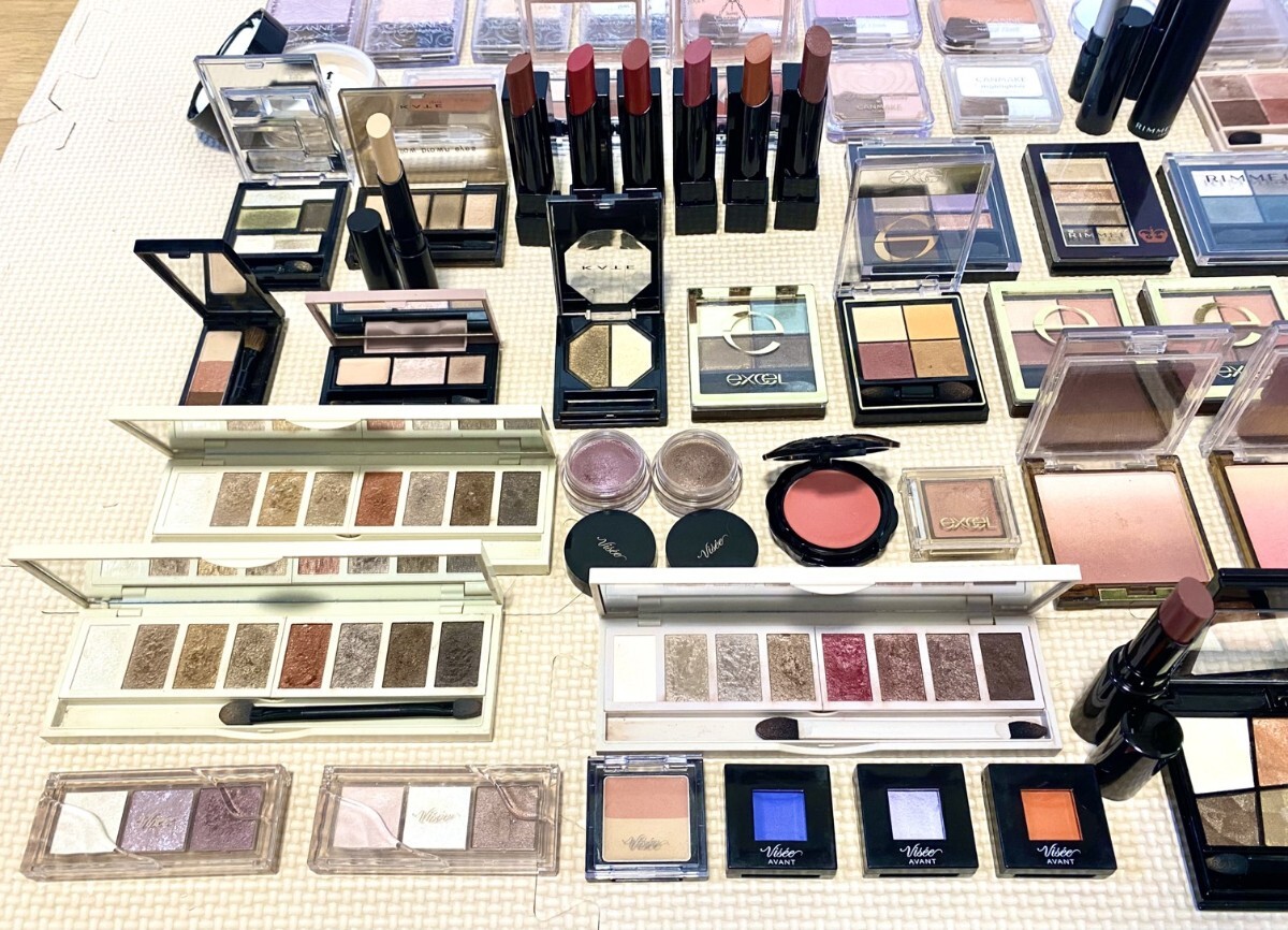 未使用 あり プチプラ コスメ 化粧品 CANMAKE セザンヌ EXCEL Visee 口紅 アイシャドウ まとめて 大量 いろいろ_画像4