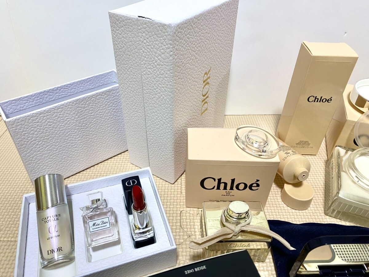 未使用 多数 ディオール クロエ ゲラン デパコス コスメ 化粧品 香水 ファンデ ノベルティ まとめて まとめ売り 大量 いろいろ_画像7