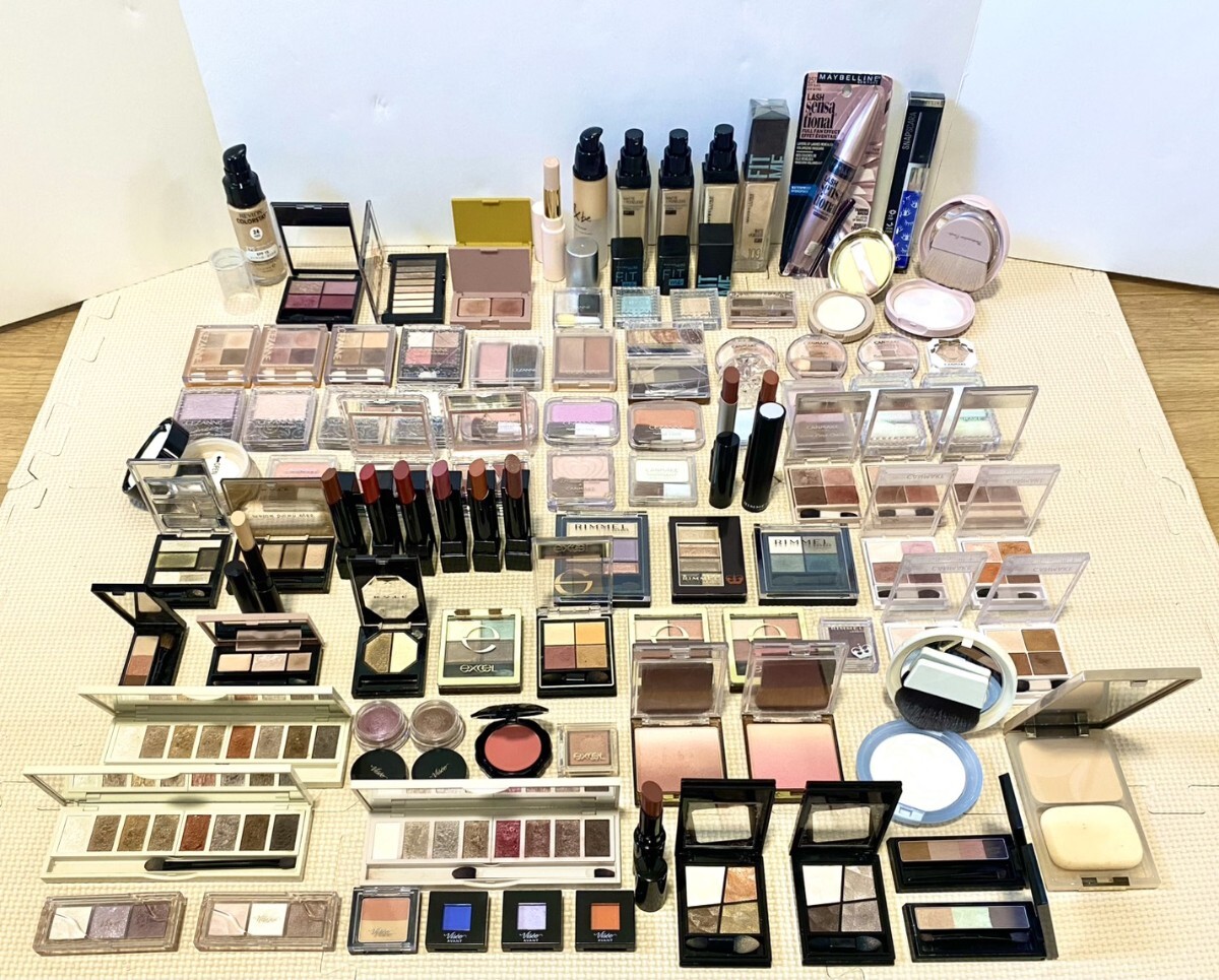 未使用 あり プチプラ コスメ 化粧品 CANMAKE セザンヌ EXCEL Visee 口紅 アイシャドウ まとめて 大量 いろいろ_画像1