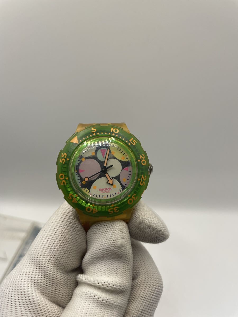 【美品】SWATCH スウォッチ 腕時計 クォーツ スキューバ 当時物_画像2