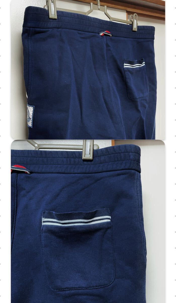 OT★MONCLER モンクレール★色褪せなし スウェットパンツ ジョガーパンツ メンズ XS ネイビー ロゴ ボトムス_画像8