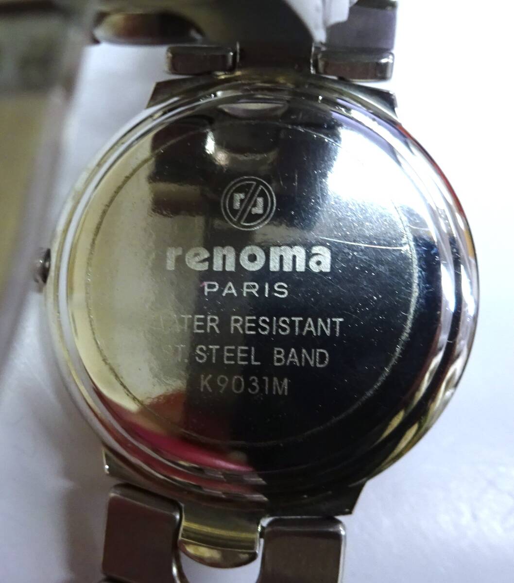 ★ renoma レノマ 腕時計 直径約3.4㎝ 動作確認済み 3針 ★郵便390円_画像6