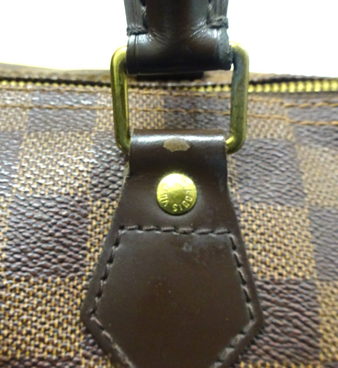 LOUIS VUITTON ルイ ヴィトン ダミエ スピーディ30 ハンドバッグ ミニボストンバッグ / パドロック 保存袋付き_画像8