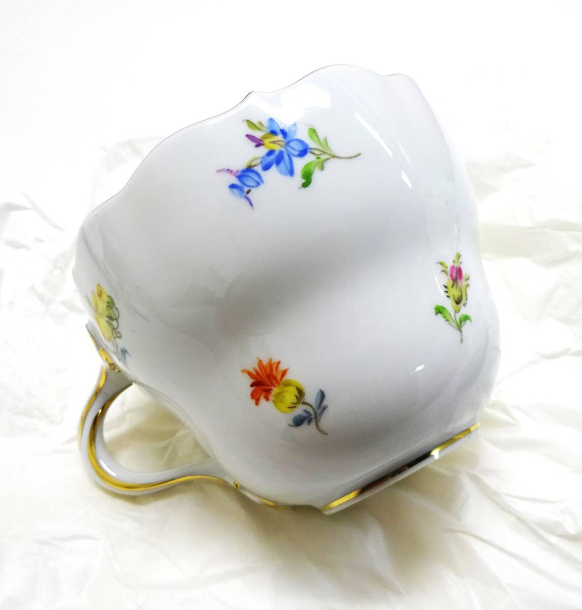 ◆ 未使用 保管品 MEISSEN マイセン 小花 スキャタードフラワー 散らし小花 カップ＆ソーサー ◆_画像6