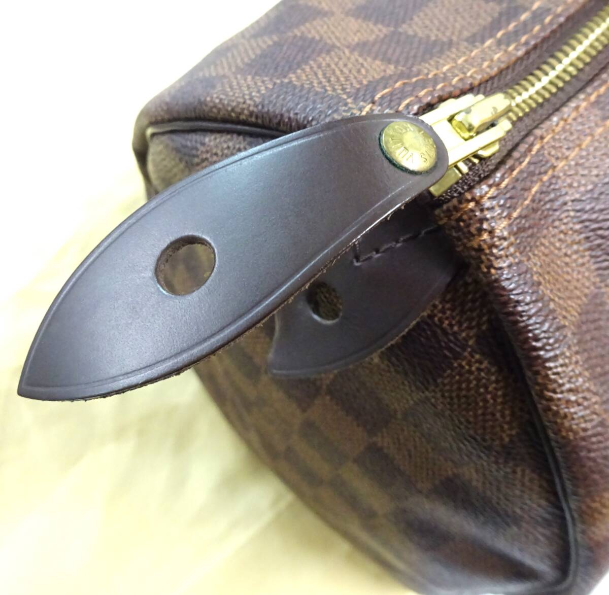 LOUIS VUITTON ルイ ヴィトン ダミエ スピーディ30 ハンドバッグ ミニボストンバッグ / パドロック 保存袋付き_画像4