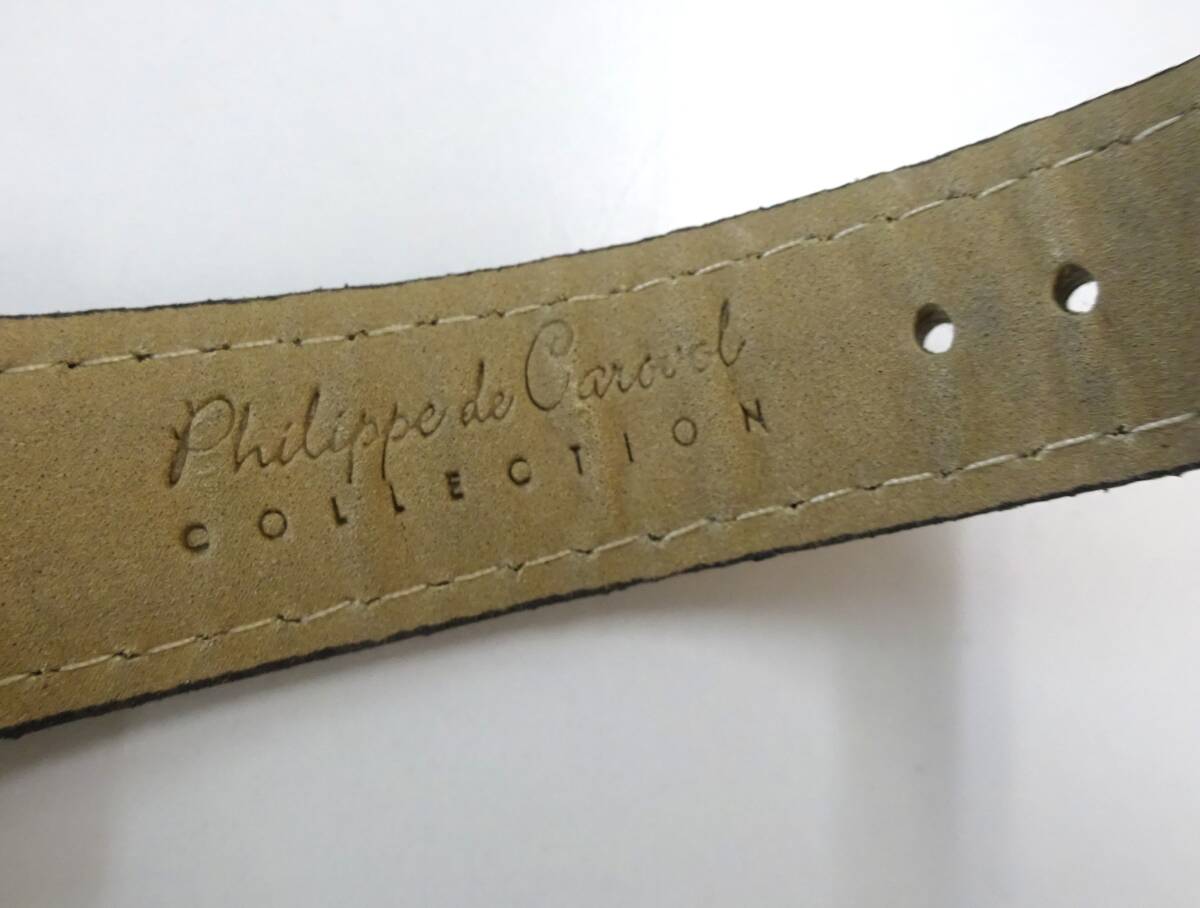 ◆ 未使用 保管品 Philippe carouol トノー型 スモールセコンド ◆郵便290円_画像6