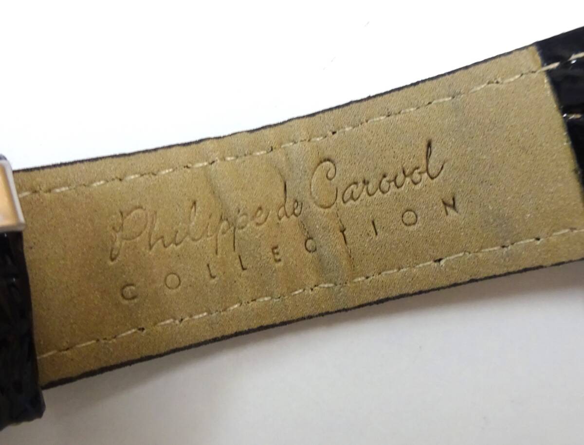 ◆ 未使用 保管品 Philippe carouol トノー型 スモールセコンド ◆郵便290円_画像5