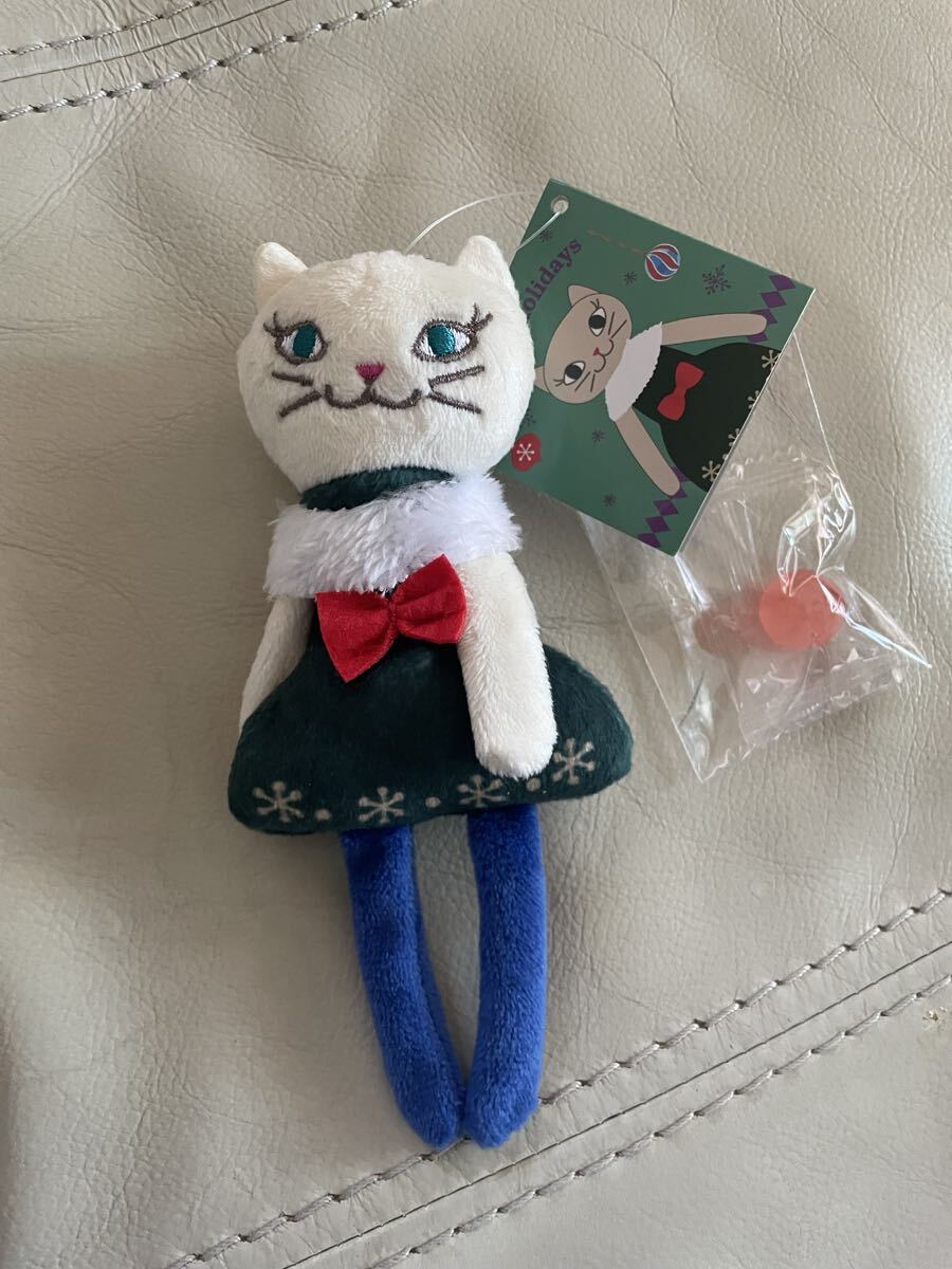 KALDIka Rudy мягкая игрушка кошка Moco кошка Рождество брелок для ключа ремешок эмблема 