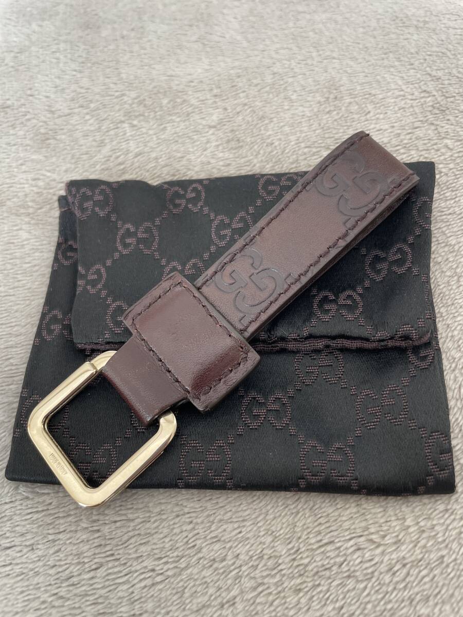 GUCCI Gucci кольцо для ключей брелок для ключа темно-коричневый Gold