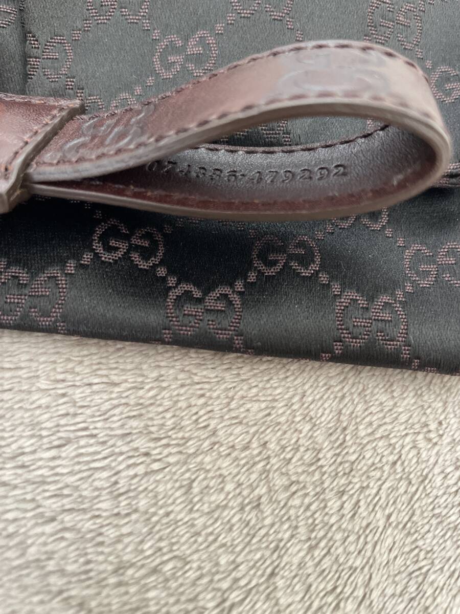 GUCCI Gucci кольцо для ключей брелок для ключа темно-коричневый Gold