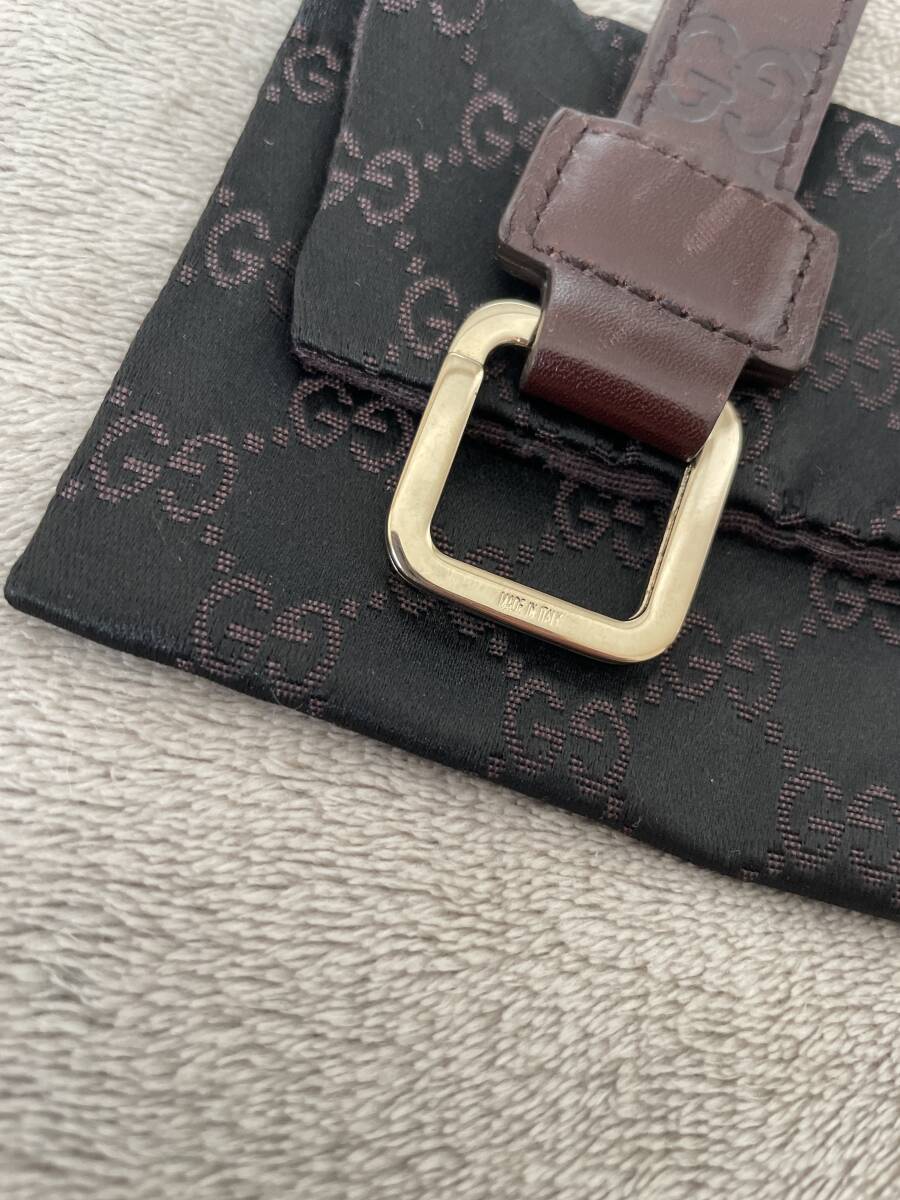 GUCCI Gucci кольцо для ключей брелок для ключа темно-коричневый Gold