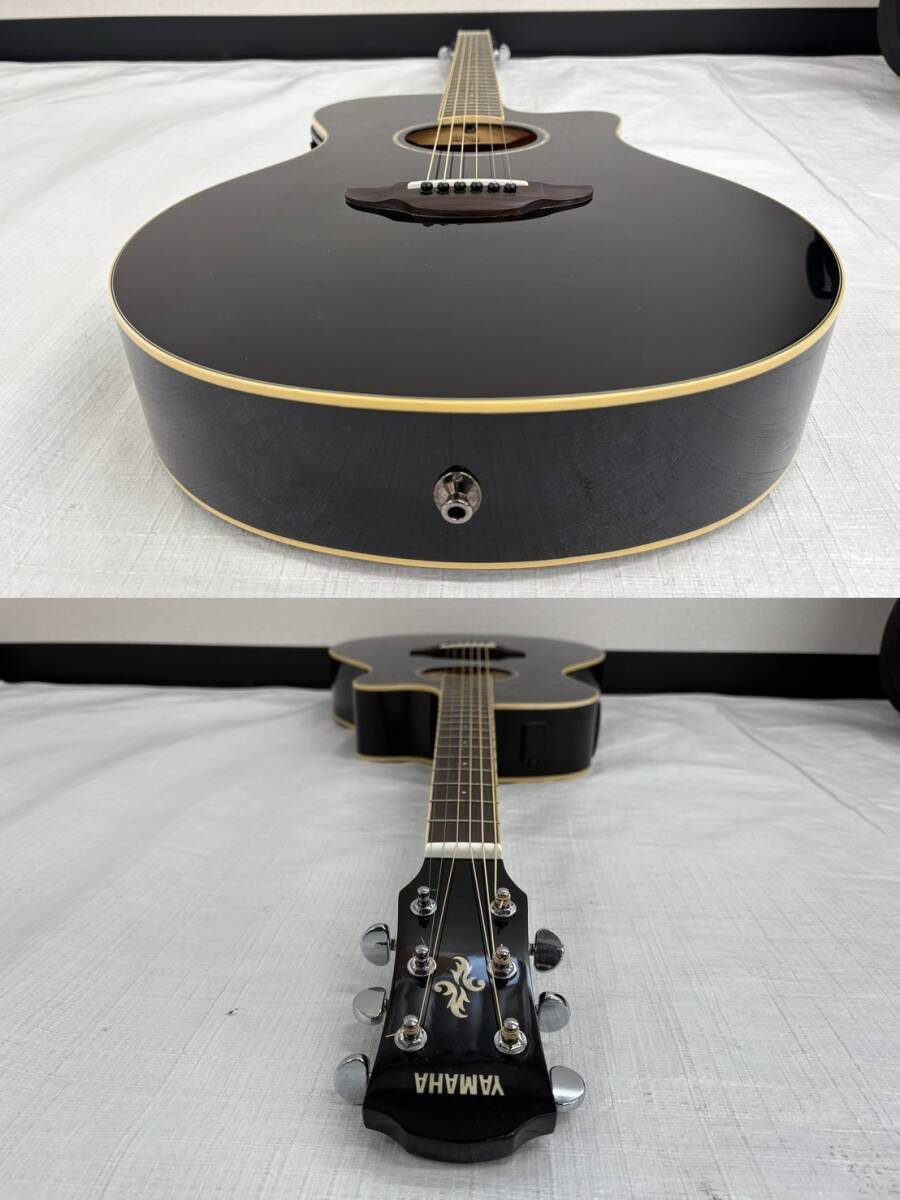 H335-I57-5385^YAMAHA Yamaha APX600 электроакустическая гитара гитара черный чёрный мягкий чехол есть выход звука проверка settled IG