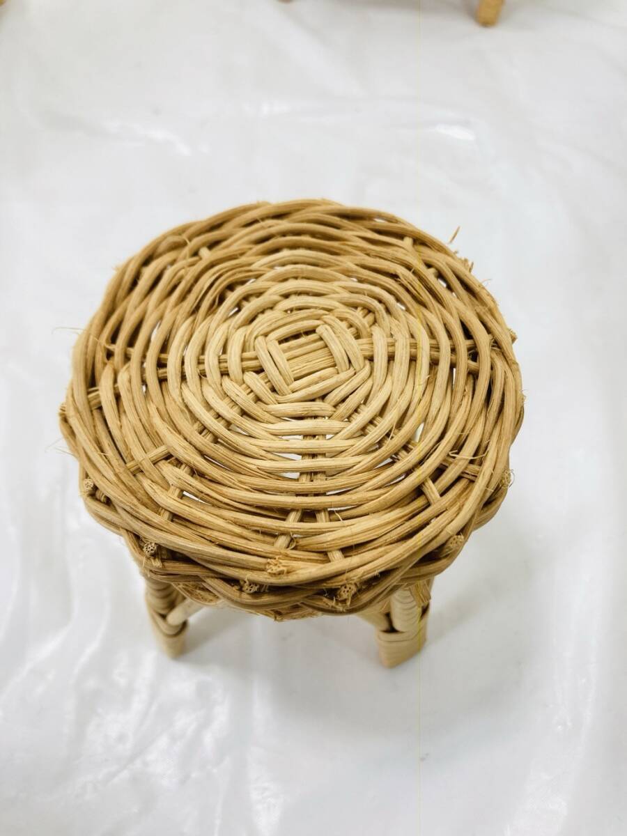 ミニチュア まとめ 籐 ミニチェア 椅子 ドールチェア ドール家具 ダイニング HJ-251108036_画像5