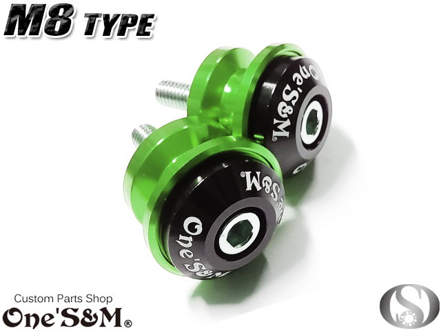 F12-318GR V字型 リア レーシングスタンド フック ボルト 8mm 緑 トライアンフ デイトナ 675R ストリートトリプル タイガー800/XC用_画像5