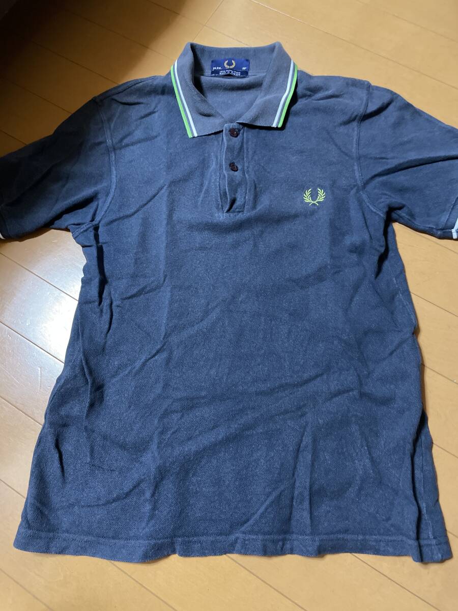  Fred Perry рубашка-поло 2 листов черный темно-синий 96-38