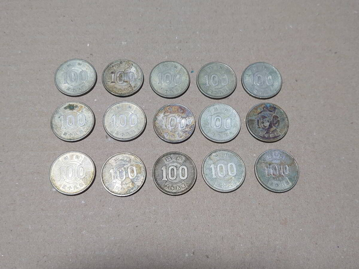 稲穂100円銀貨 15枚_画像2